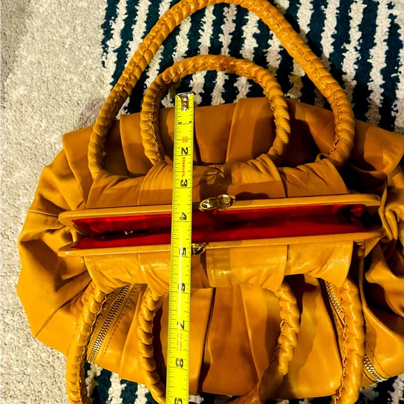 Authentic! Rare Large Christian Louboutin butterscotch lamb skin w dust bag - Picture 9 of 10